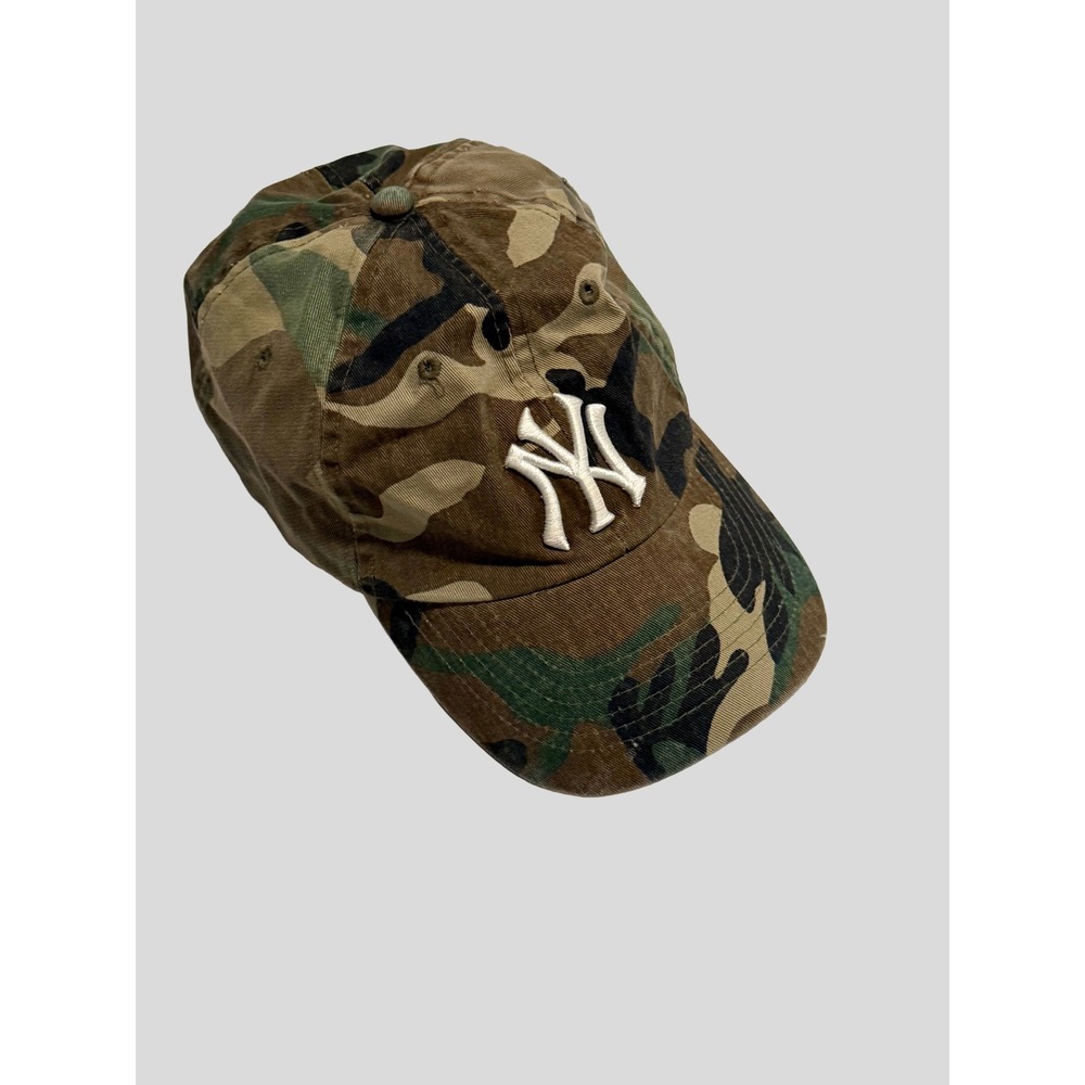 New York Yankees Camo Baseball Hat Budweiser Logo Adjustable Cap
